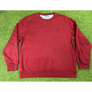 Izod The Advantage Performance Sweatshirt Mens Large Red‎ Fleece Lined